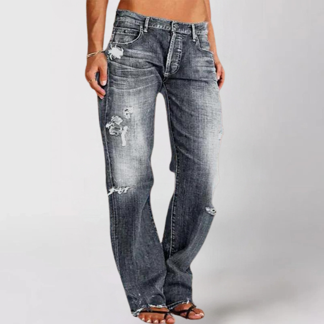 Lunaria™ | Jean en Denim avec Jambes Amples