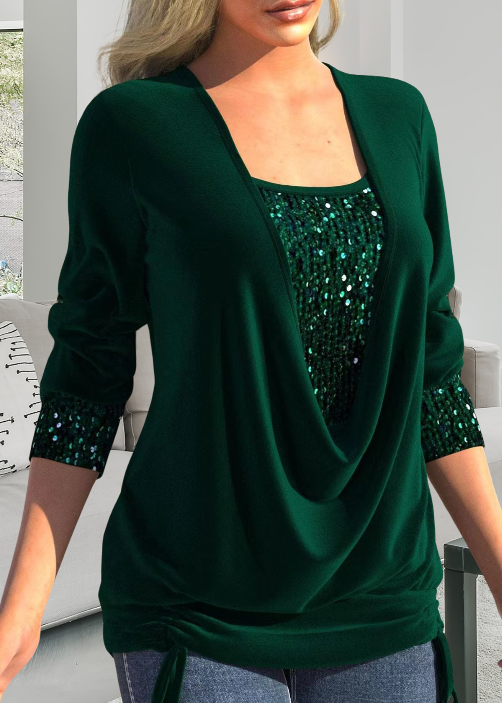 Selene™ | Élégant Top en Deux Parties