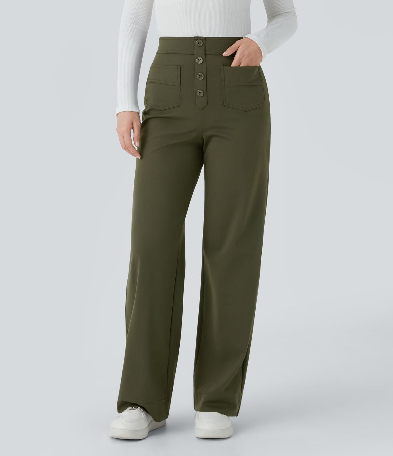 Zoé™ | Pantalon Élastique Taille Haute