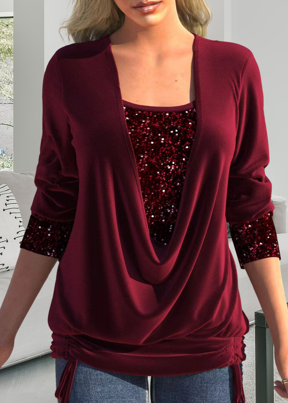 Selene™ | Élégant Top en Deux Parties