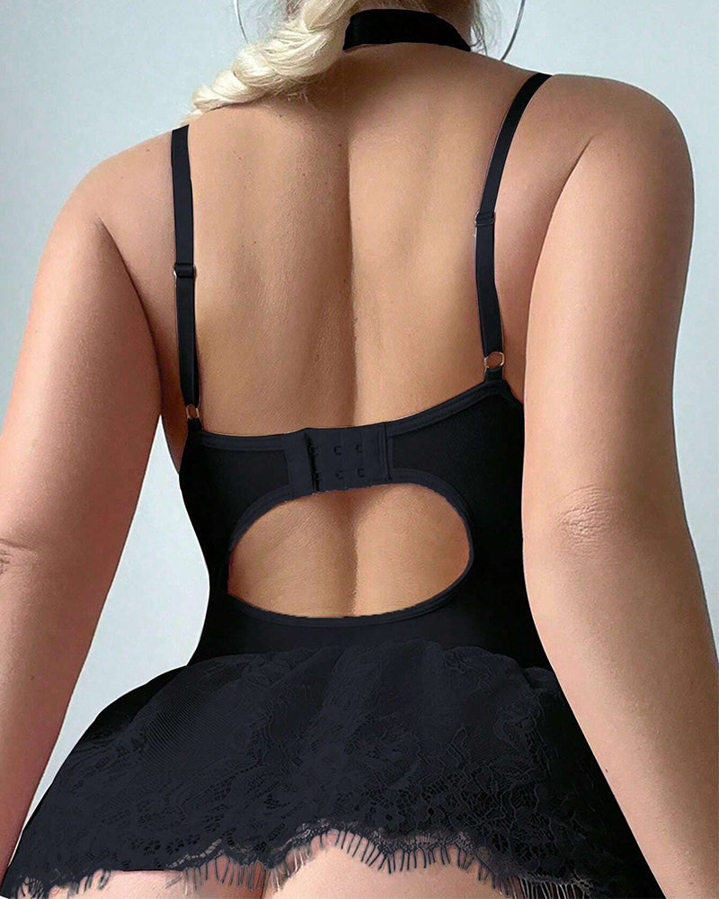 Elara™ | Lingerie Bodycon Romantique avec Finitions en Dentelle