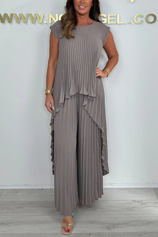 Coralinne™ | Ensemble Midi Plissé