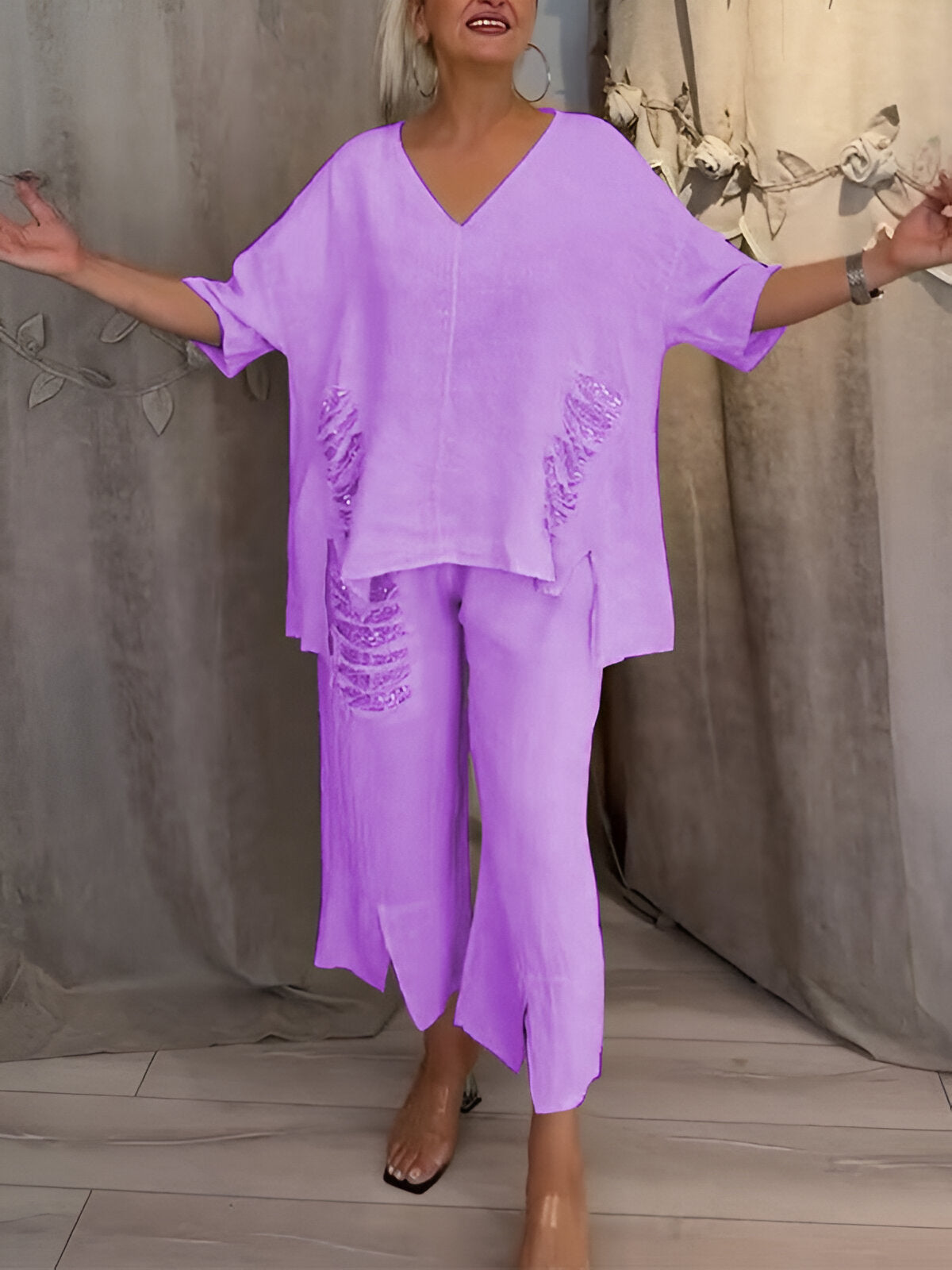 Aurelia™ | Ensemble d'été en deux pièces avec Détails