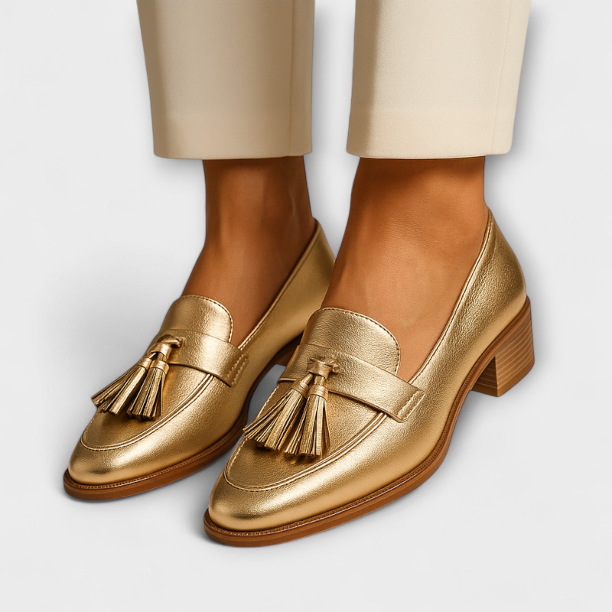 Emilia™ | Mocassins dorés