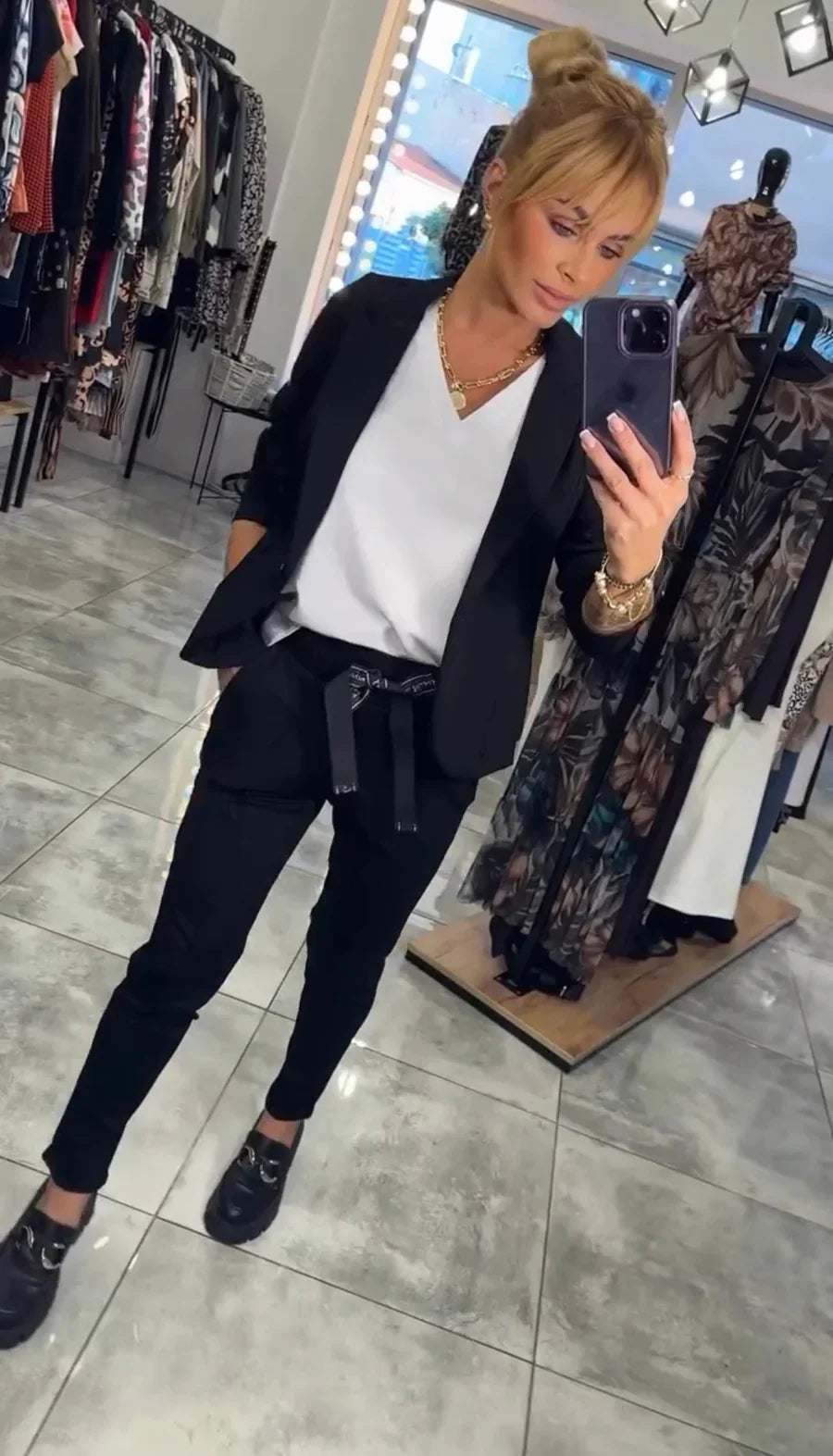 Camille™ | Ensemble Blazer et Pantalon Chique