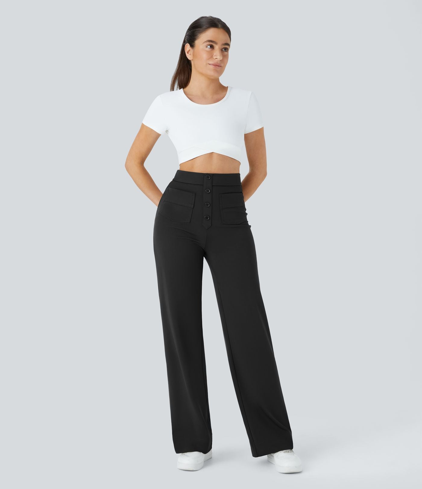 Zoé™ | Pantalon Élastique Taille Haute