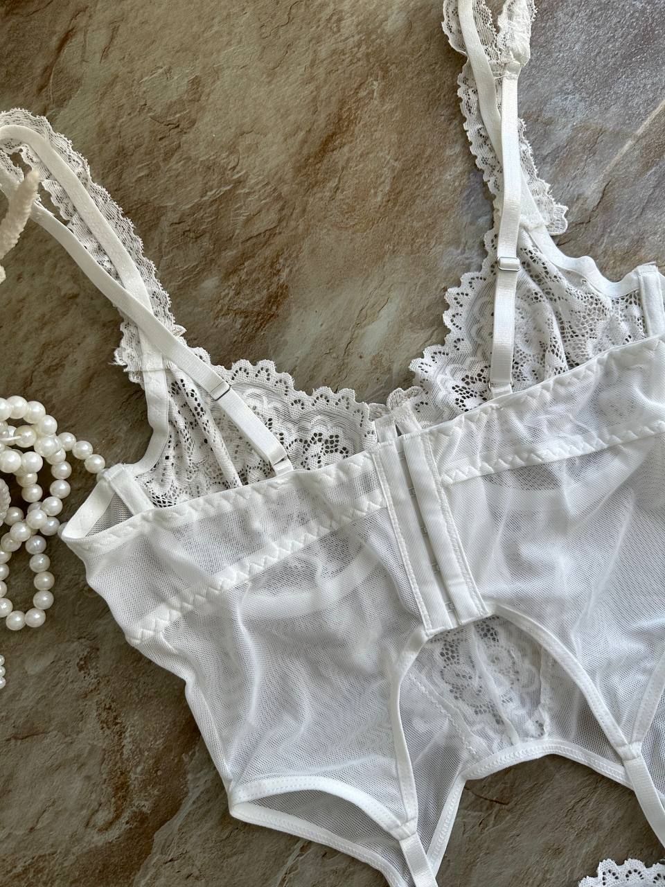 Mariée Amara™ | Ensemble de lingerie de mariée élégant