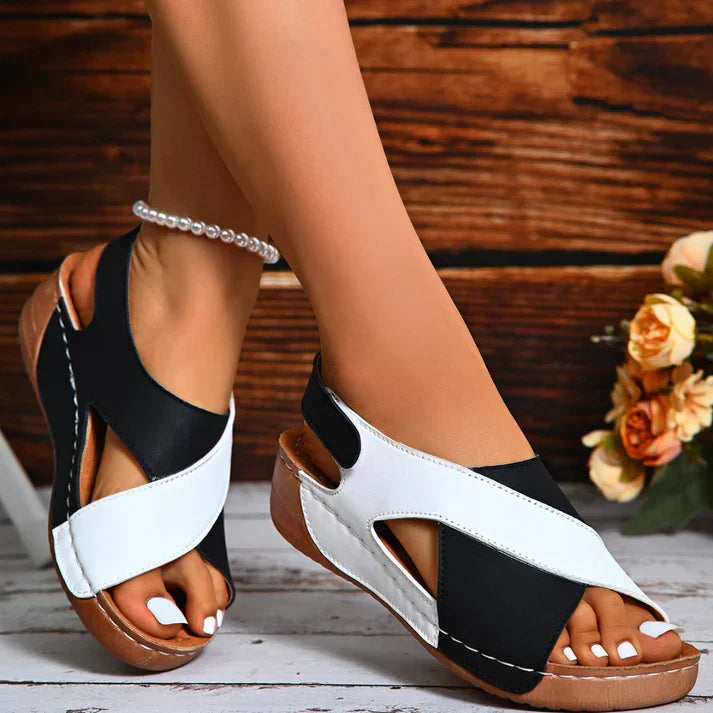 Elivara™ |  Sandales orthopédiques bicolores