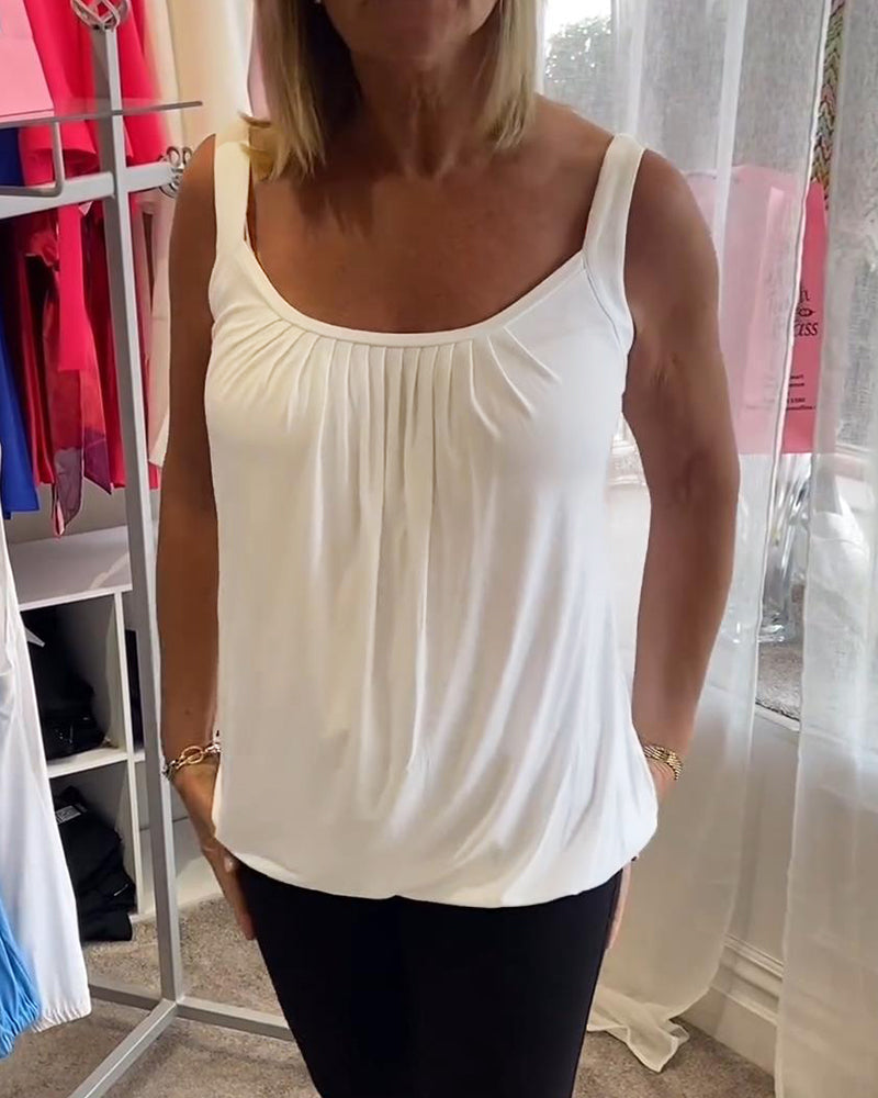 Althéa™| Top en coton plissé