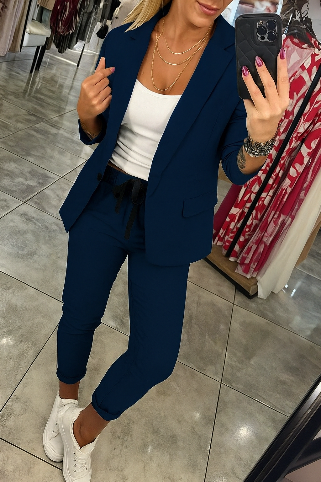 Camille™ | Ensemble Blazer et Pantalon Chique