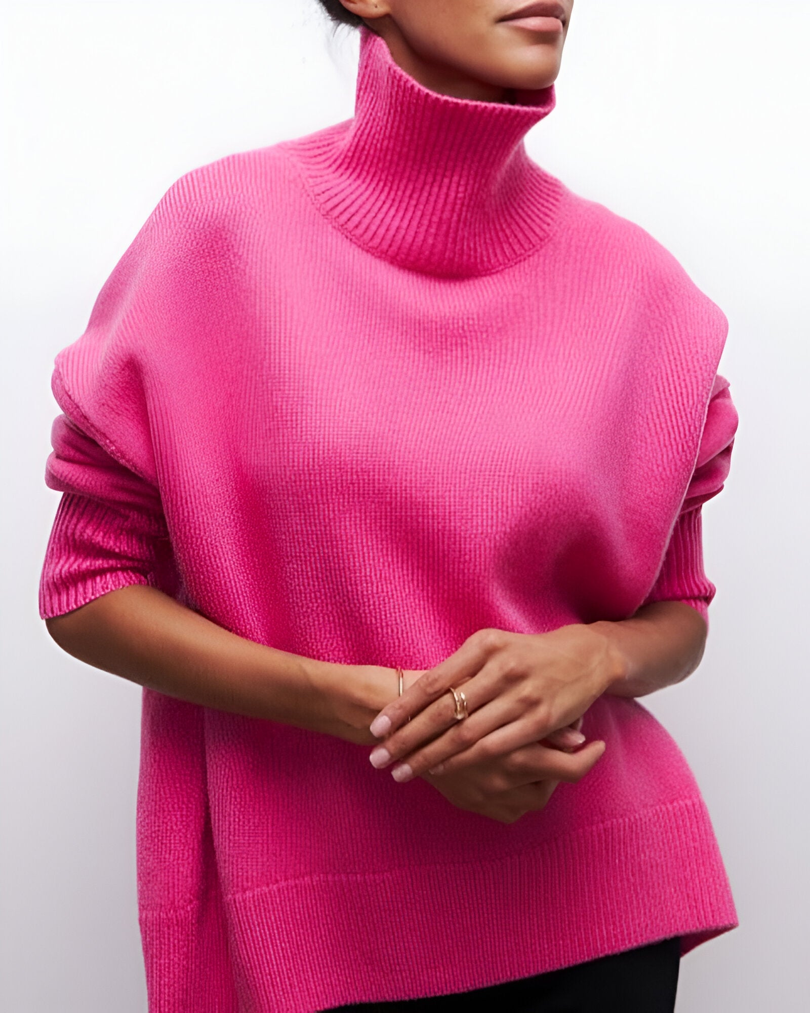 Amelina™ | Pull à Col Roulé Coupe Ample