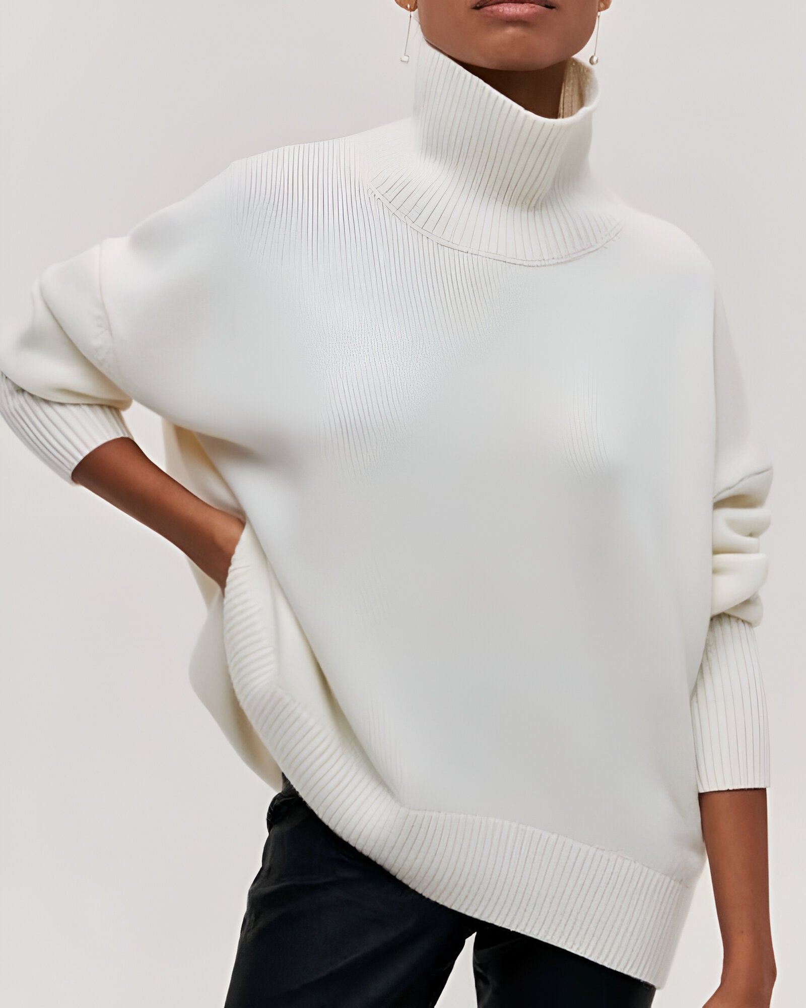 Amelina™ | Pull à Col Roulé Coupe Ample