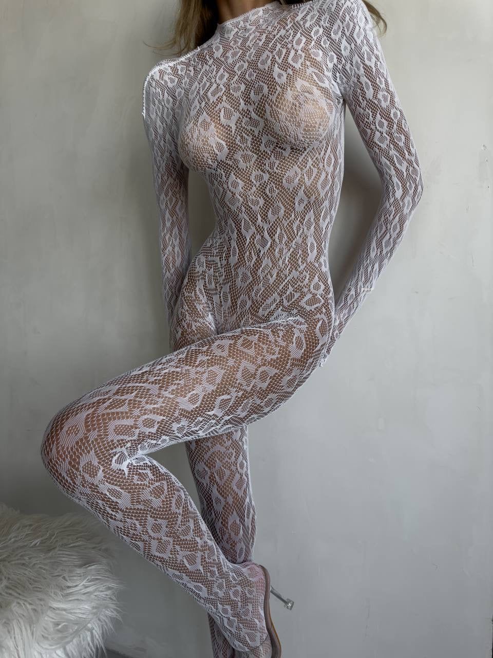 Elara™ | Bodystocking en Dentelle Sensuelle