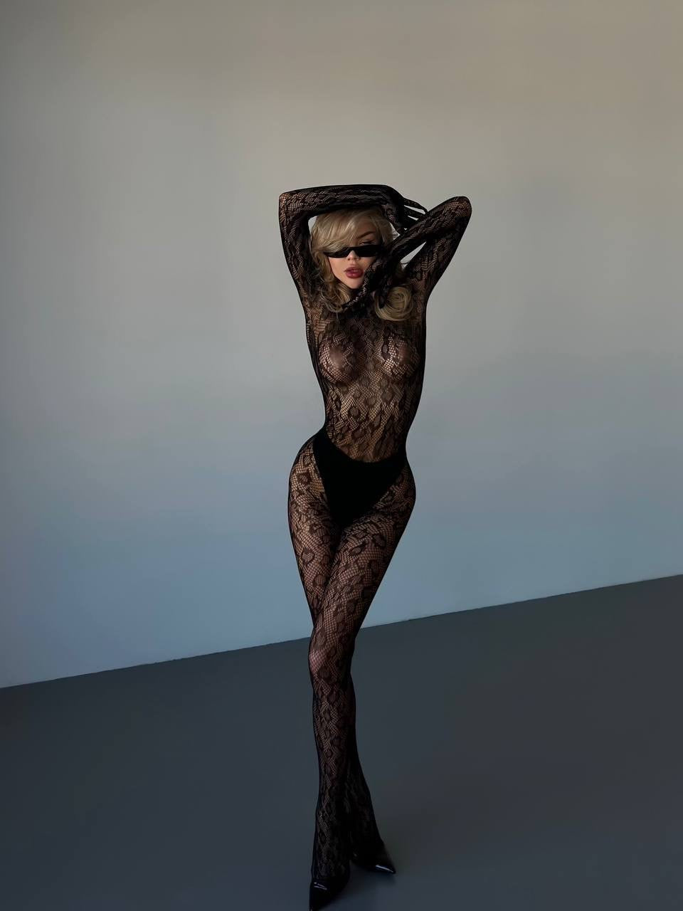 Elara™ | Bodystocking en Dentelle Sensuelle