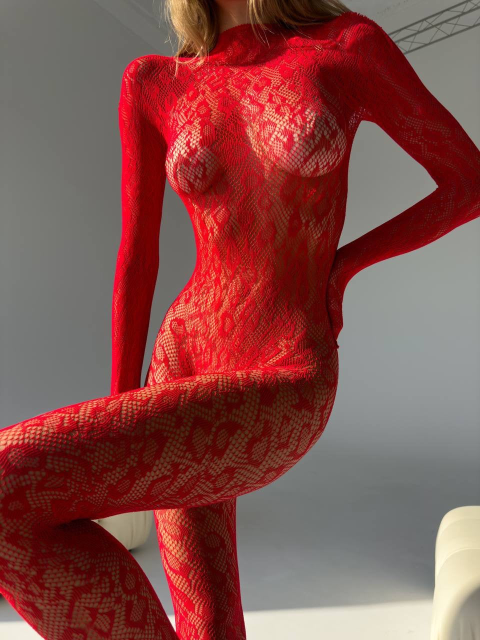 Elara™ | Bodystocking en Dentelle Sensuelle