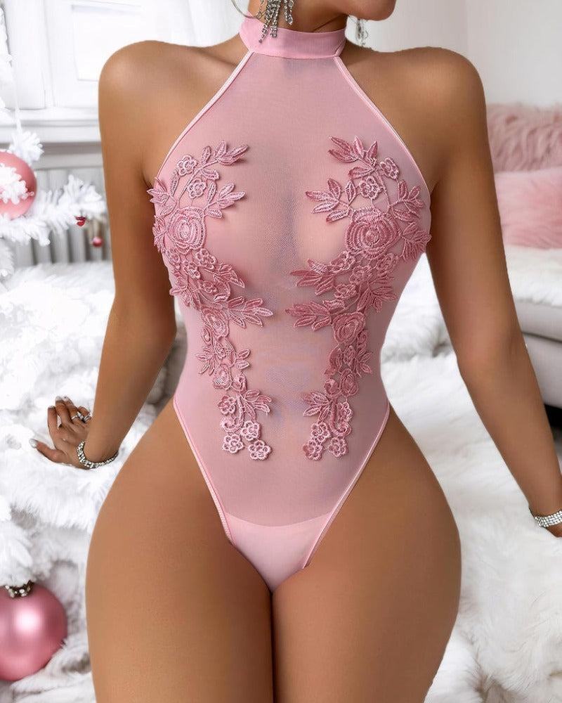 Elina™ | Body en tulle brodé