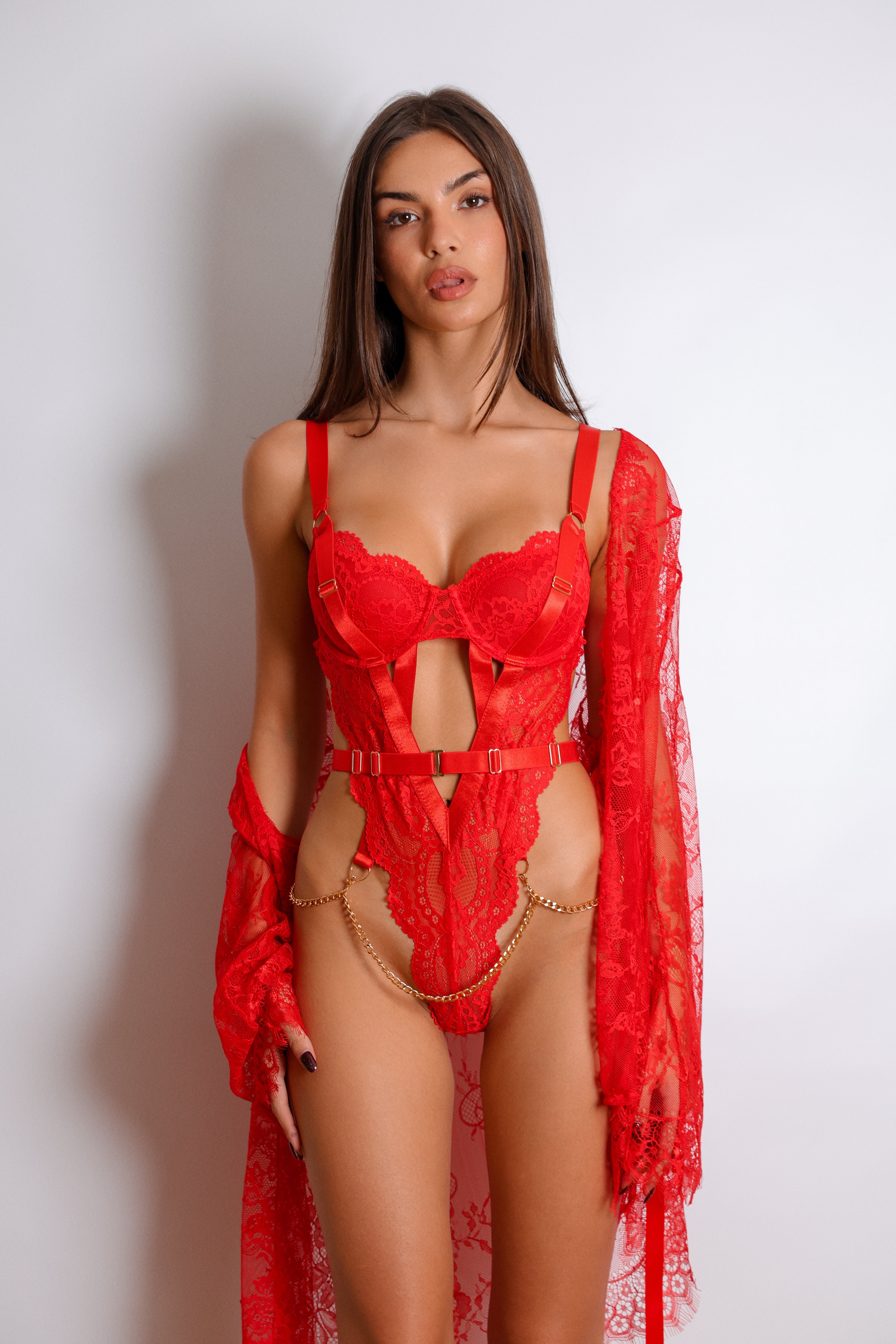 Valéria™ | Body Luxe avec Détails en Chaîne