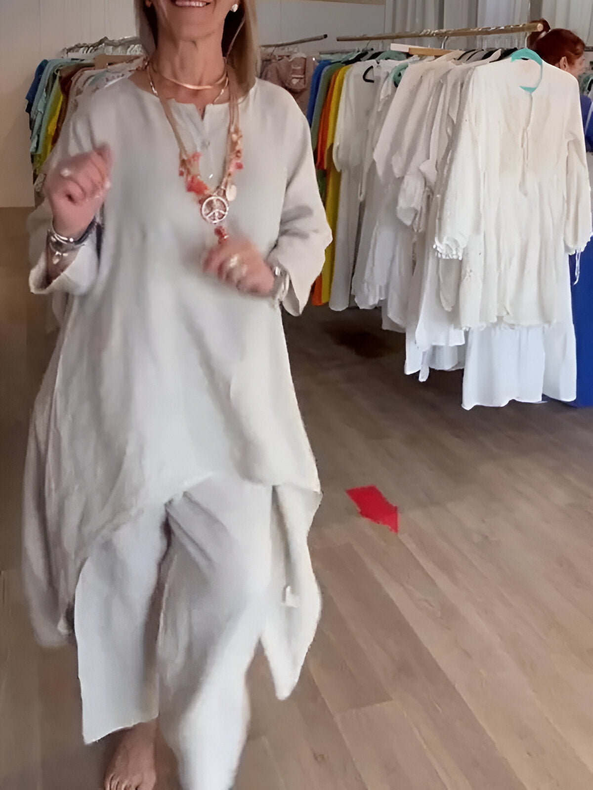 Elavira™ | Ensemble d'été en mélange de coton léger