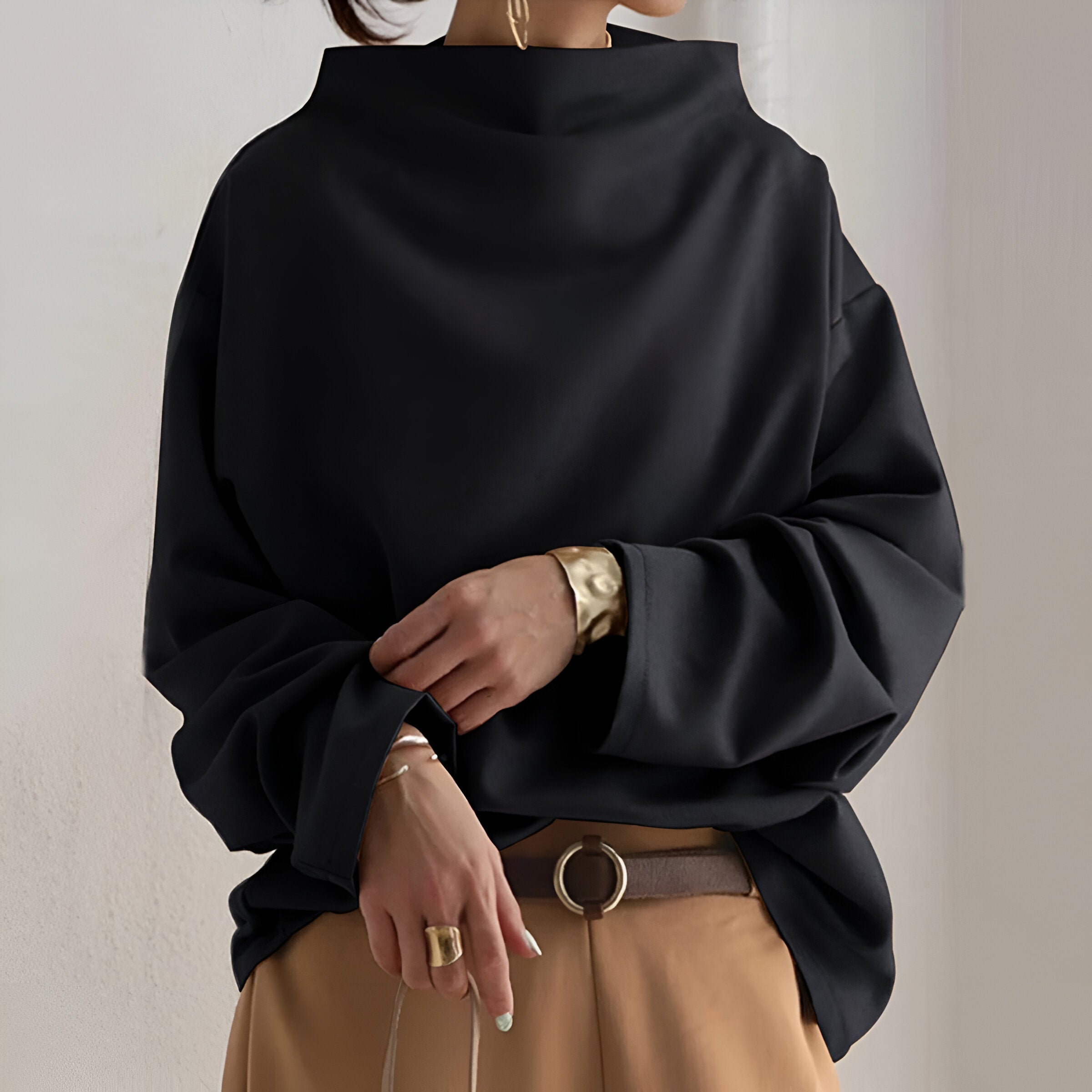 La Eveline™ | Blouse Élégante à Col Bateau