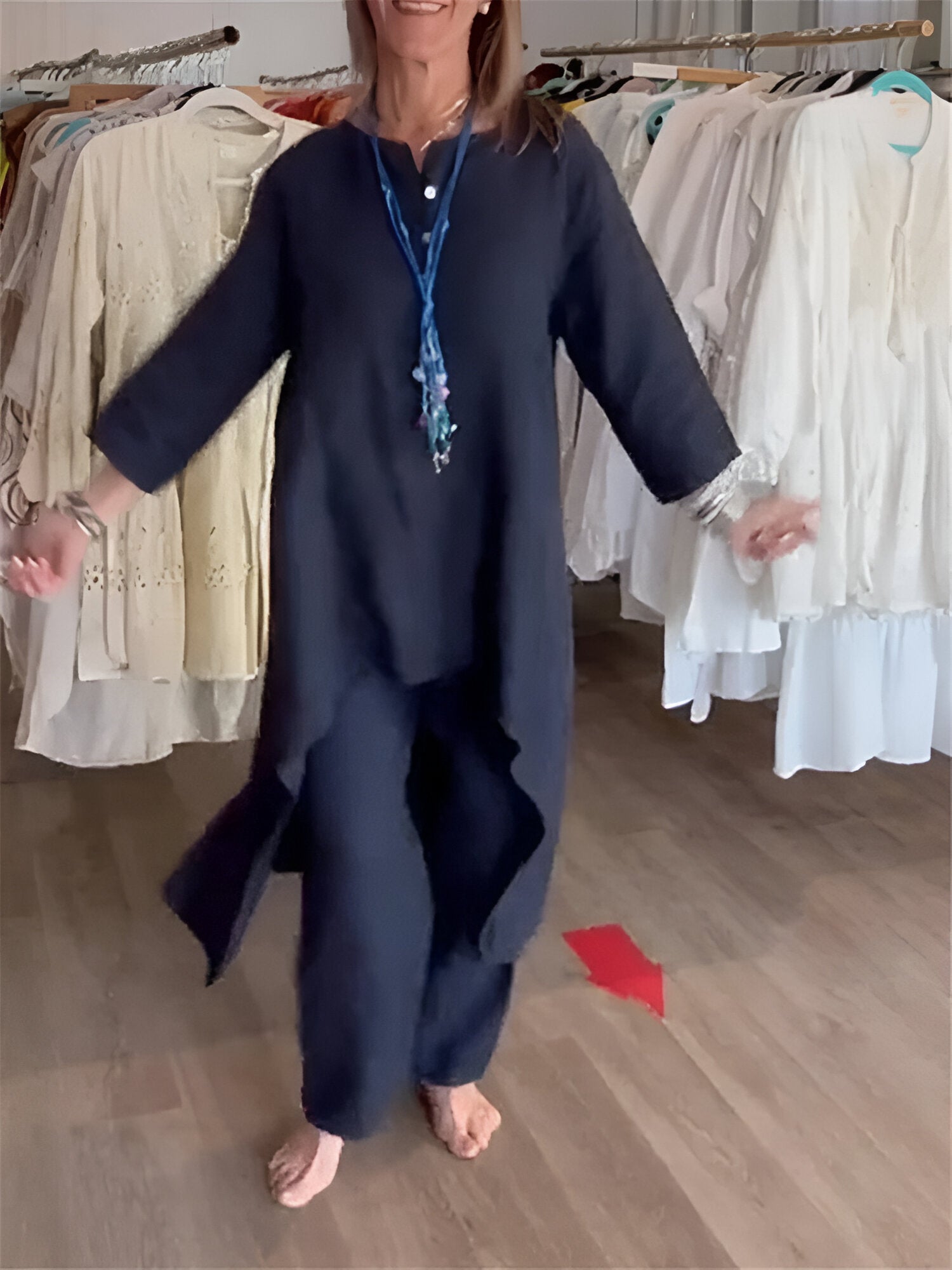 Elavira™ | Ensemble d'été en mélange de coton léger
