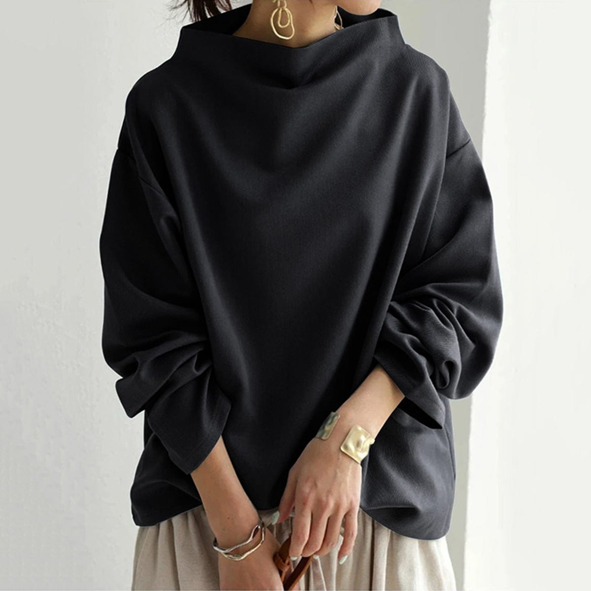 La Eveline™ | Blouse Élégante à Col Bateau