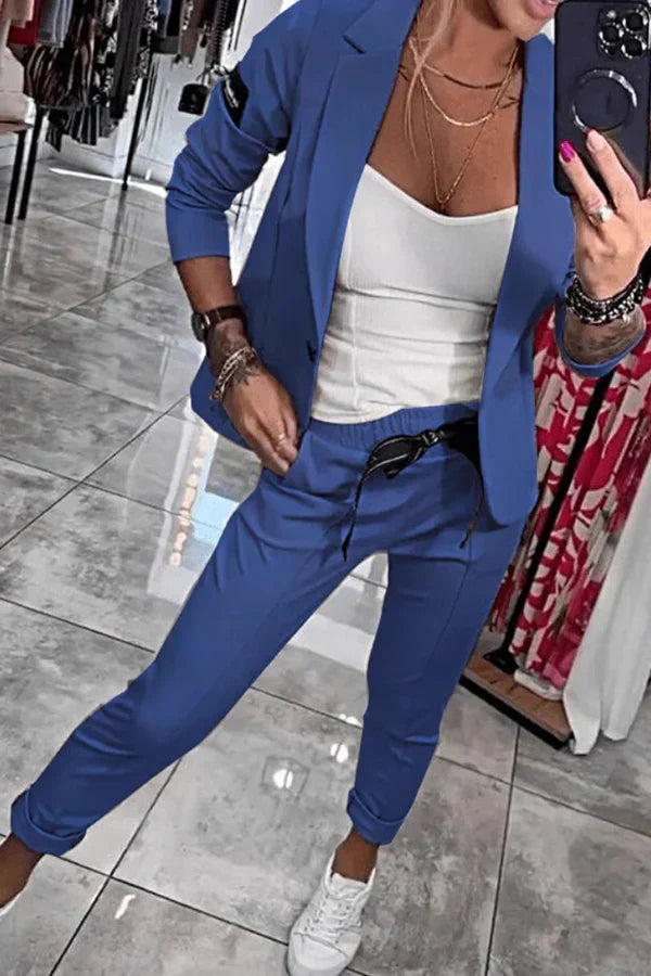Camille™ | Ensemble Blazer et Pantalon Chique
