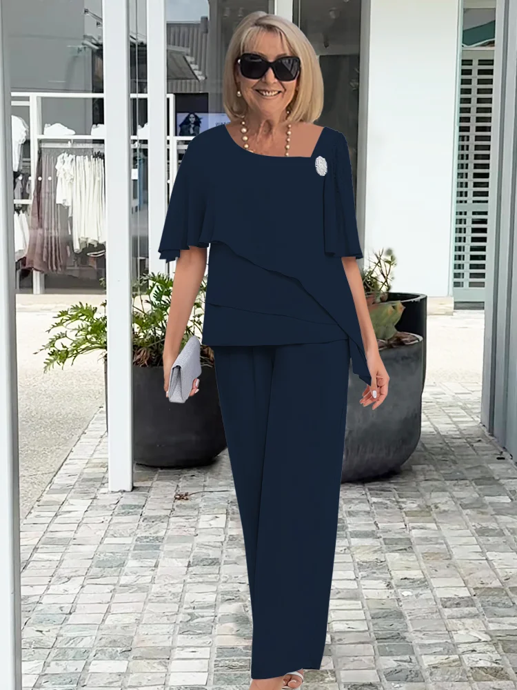 Lioraelle™ | Ensemble à la mode en deux parties en Chiffon