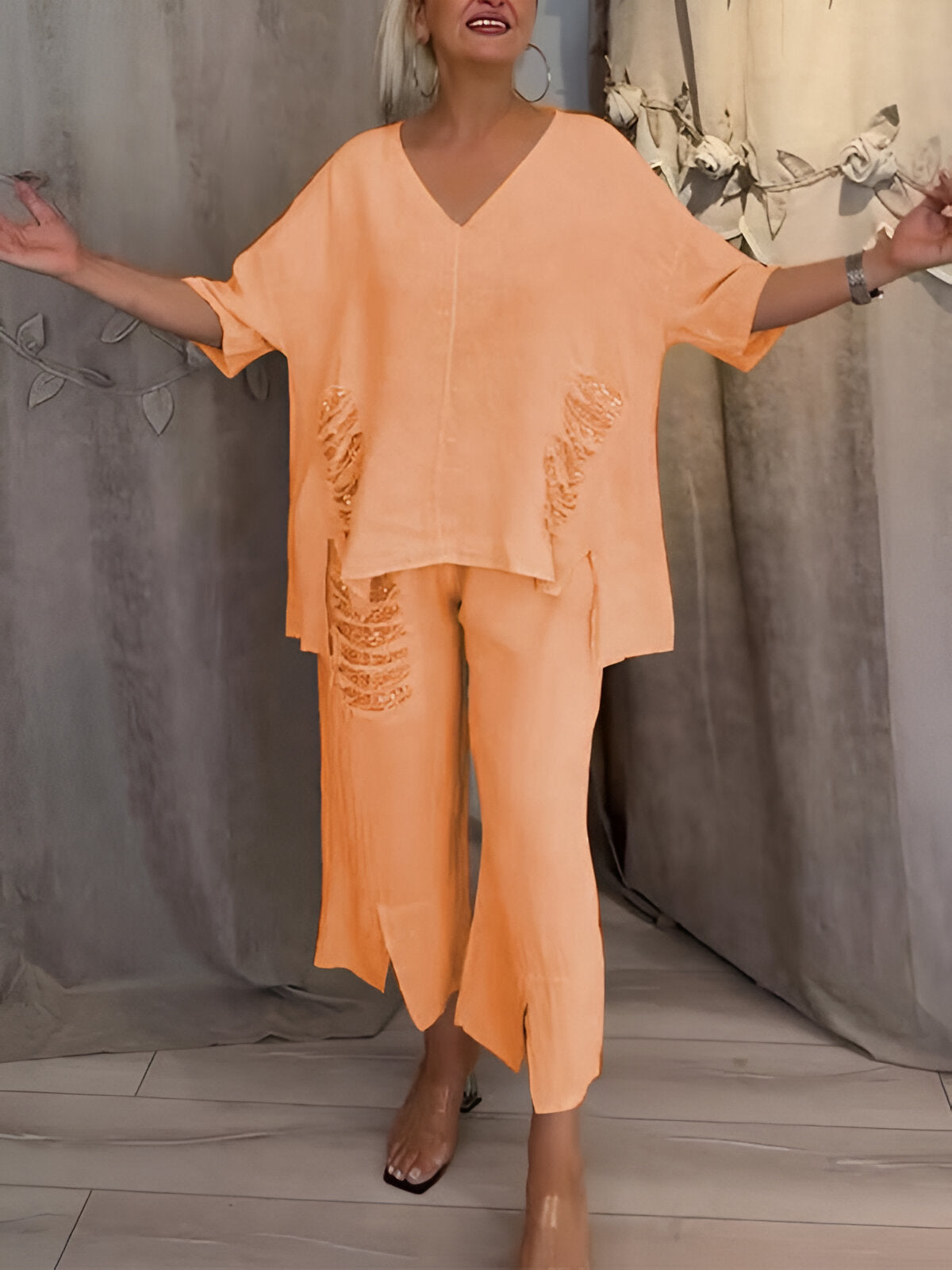 Aurelia™ | Ensemble d'été en deux pièces avec Détails