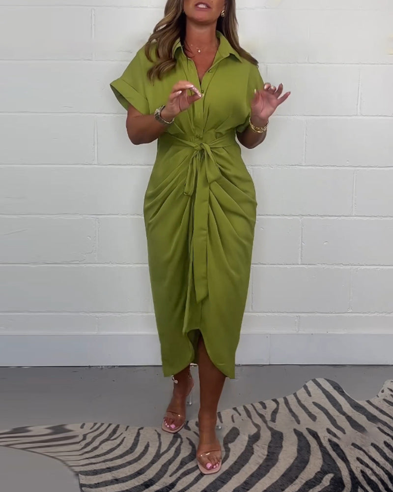 Julina™ | Robe Plissée Élégante