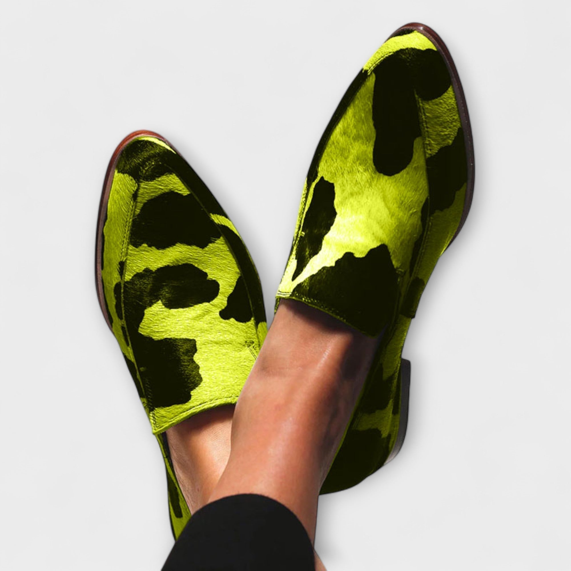 Camélia™ | Mocassins avec imprimé vache