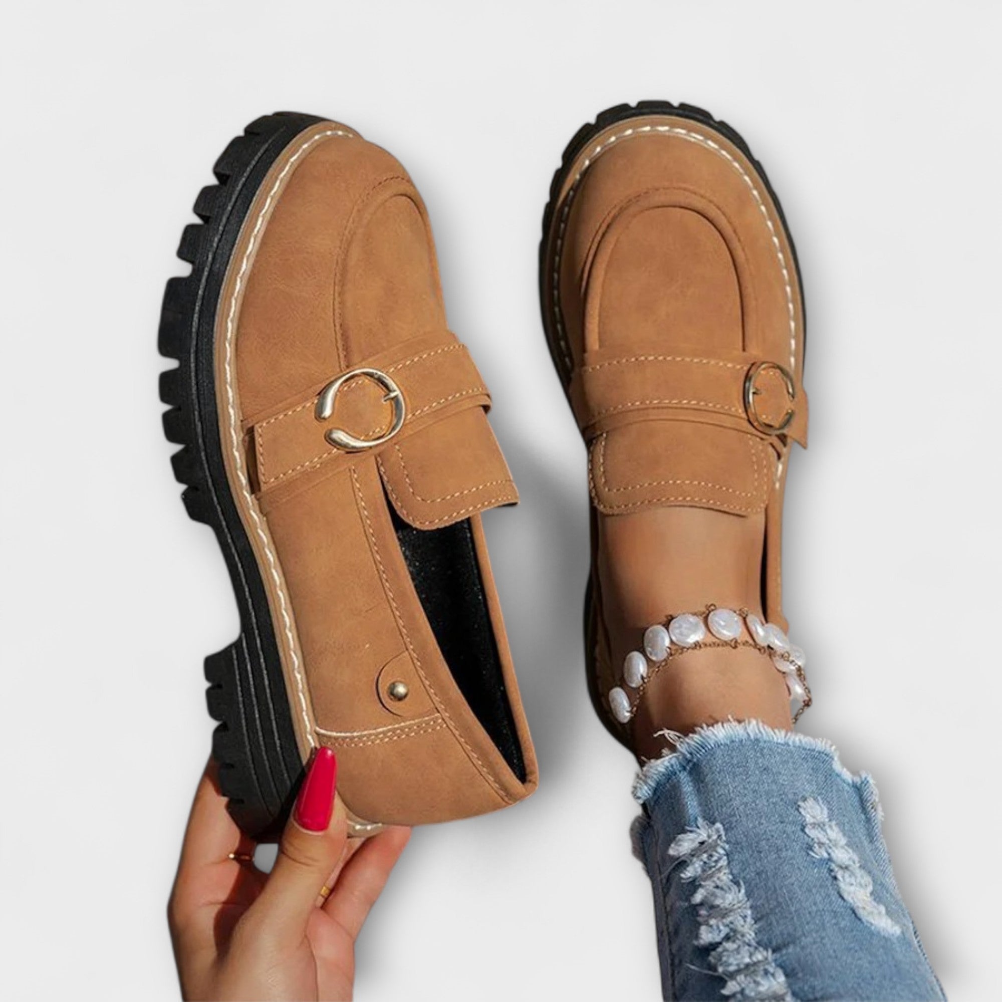Althéa™ | Mocassins Décontractés à Bout Rond