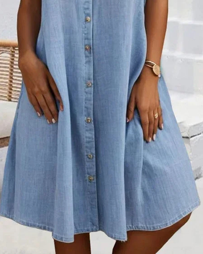 Adélie™ | Robe Chemise Denim