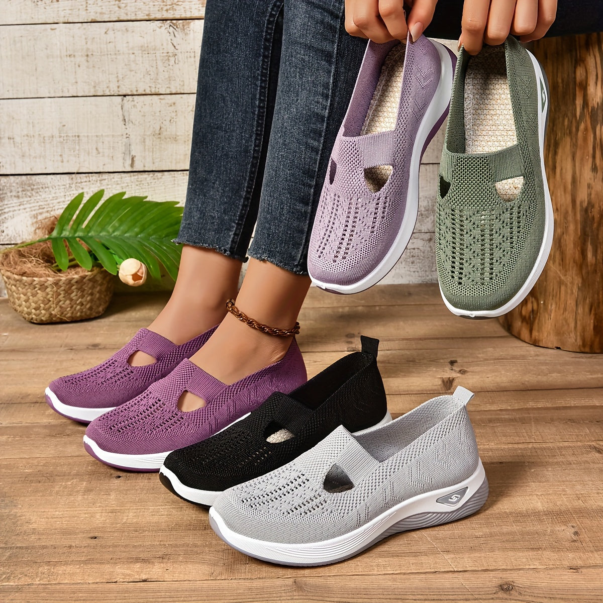 Elvéria™ | Chaussures Slip-on Respirantes
