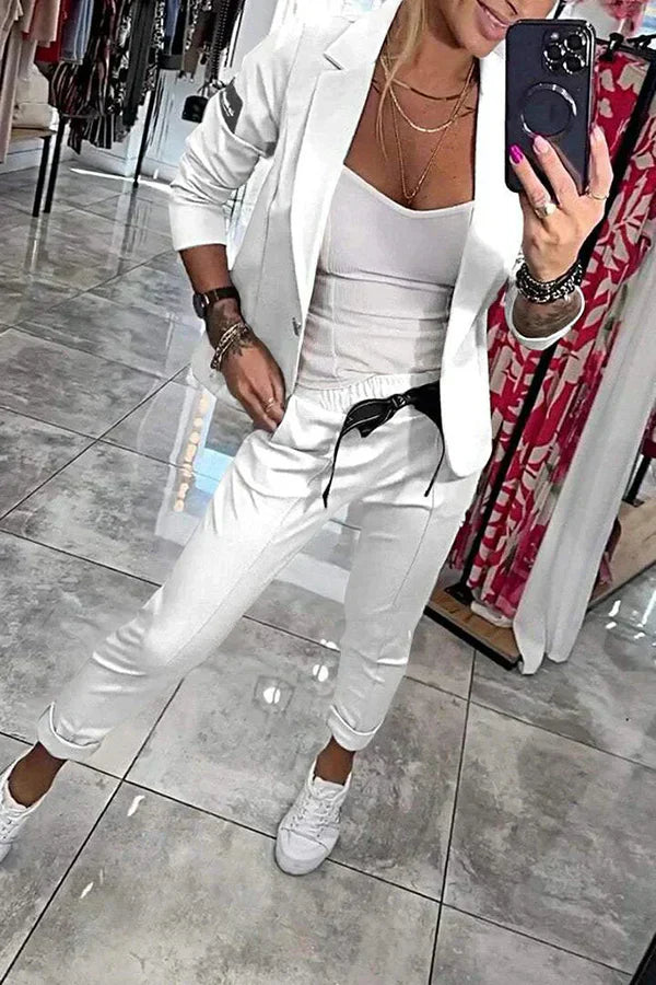 Camille™ | Ensemble Blazer et Pantalon Chique