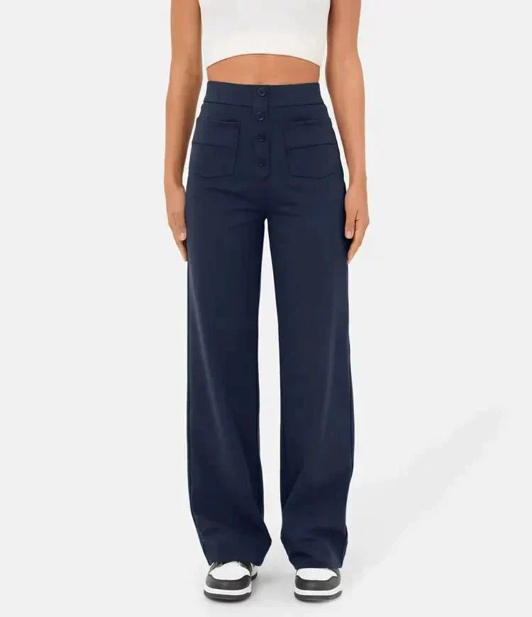 Zoé™ | Pantalon Élastique Taille Haute