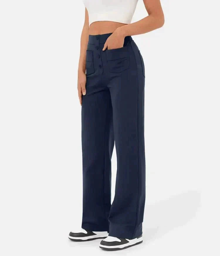Zoé™ | Pantalon Élastique Taille Haute