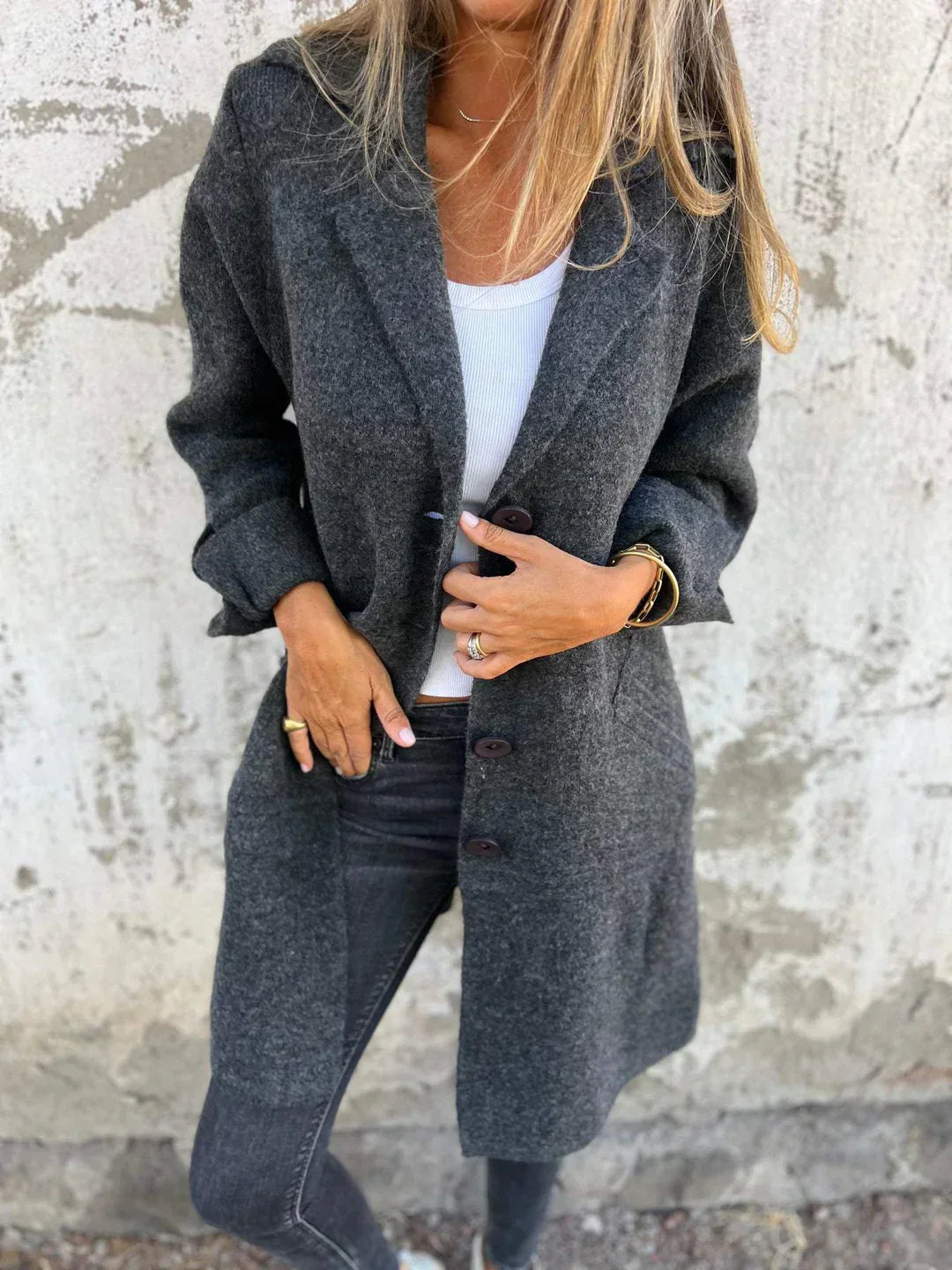 ÉLÉA™ | Manteau en Laine Classique Moderne