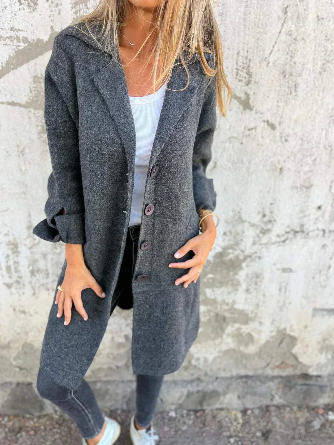 ÉLÉA™ | Manteau en Laine Classique Moderne