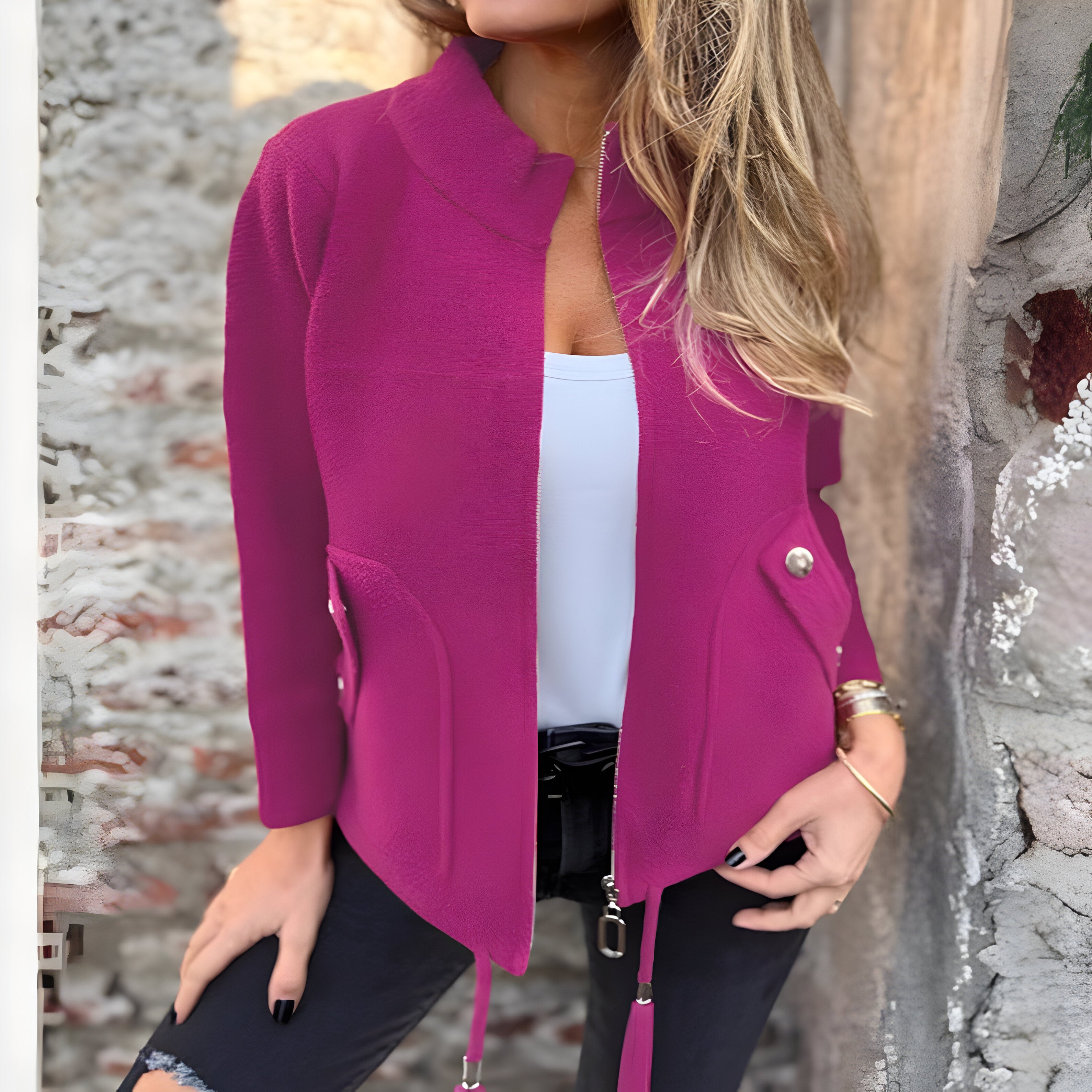 Elara™ | Veste Élégante pour Femme à Taille Ajustable