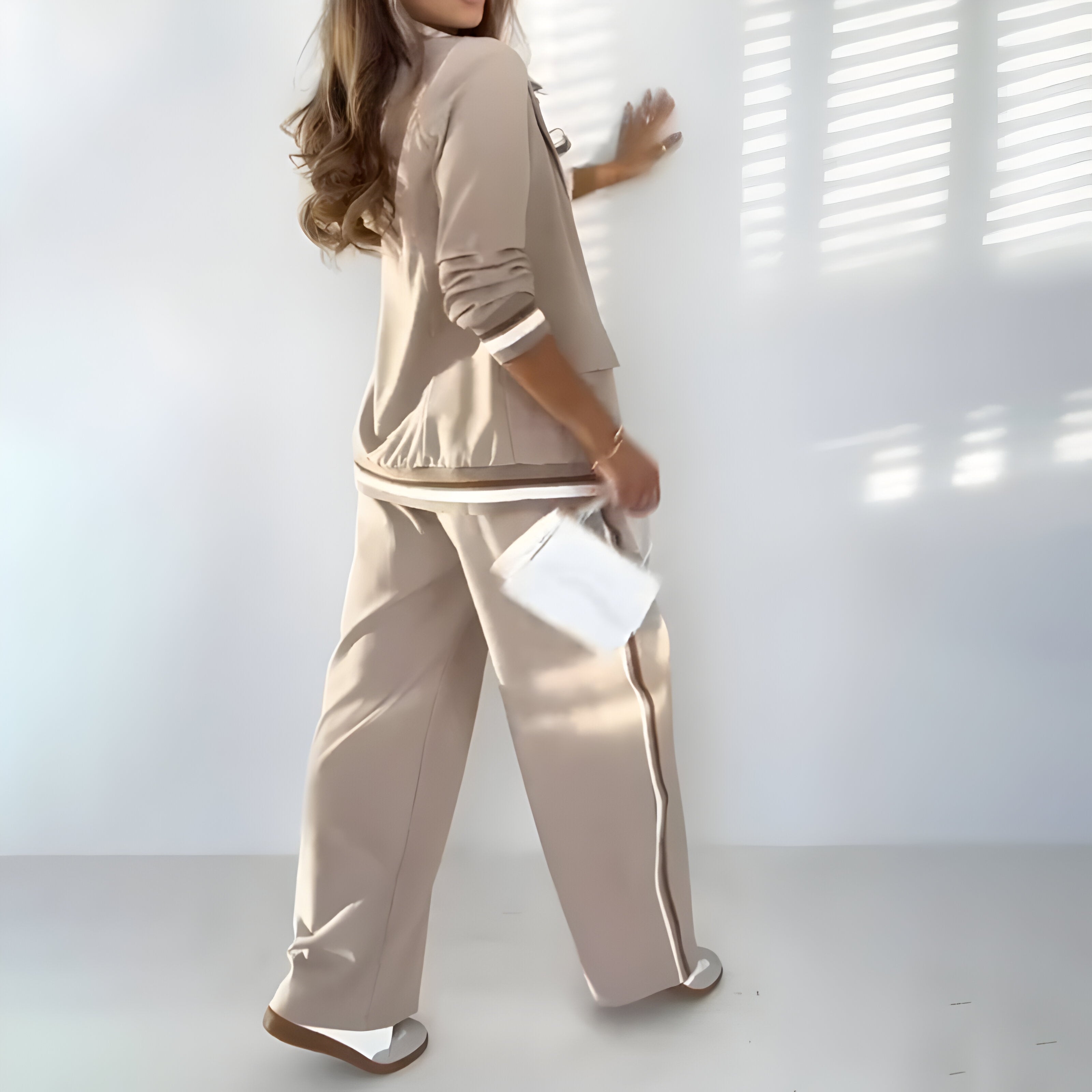 La Camille™ | Ensemble rayé chic